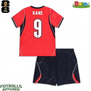 England Harry Kane #9 Bortaställ Barn VM 2026 Kortärmad (+ Korta byxor)